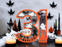 Spooky October 31 Halloween Wood Sign - Ghost, Spider, Bat Design For Table DéCor