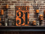 Distressed October 31 Halloween Metal Sign For Porch & Indoor DéCor – Modern Farmhouse Industrial Style