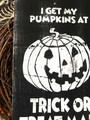 Rustic October 31 Halloween Wood Sign For Spooky Decor
