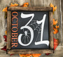 3D October 31 Halloween Wood Sign With Spooky Spider Design For Indoor DéCor