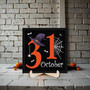 October 31 Halloween Wooden Sign - Autumn DéCor For Family & Friends