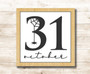 October 31 Halloween Wood Sign With Spider Design - Fall DéCor For Living Room