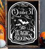 October 31 Halloween Wood Sign Personalized Farmhouse DéCor For Living Room
