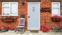 Halloween Metal Wall Sign For Outdoor Entrance - Scary Bats Design For a Spooky Halloween Atmosphere