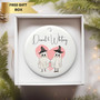 Personalized Forever My Boo Ghost Ornament - Anniversary Keepsake For Couples With Custom Names - Cute Halloween Gift