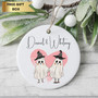 Personalized Forever My Boo Ghost Ornament - Anniversary Keepsake For Couples With Custom Names - Cute Halloween Gift
