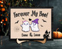 Custom Forever My Boo Wood Sign - Spooky Halloween Gift For Couples - Ghost Theme Home Decor