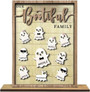 Custom Ghost Family Wooden Sign For Halloween Decor - Personalized Name Plaque