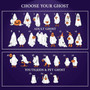 Custom Ghost Family Wood Sign For Halloween - Farmhouse Gift