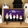 Custom Ghost Family Wood Sign For Halloween - Farmhouse Gift