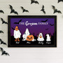 Custom Ghost Family Wood Sign For Halloween - Farmhouse Gift