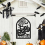 Customized Halloween Pumpkin Metal Wall Sign For Outdoor DéCor