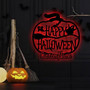 Custom Metal Sign With Halloween Pumpkin Theme For Home Decor
