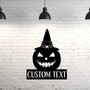 Custom Halloween Metal Name Sign For Outdoor Decor - Personalized Pumpkin Monogram For Spooky Season