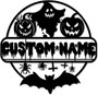 Custom Pumpkin Metal Sign For Outdoor Halloween Decor - Haunted House And Ghost Themes For Patio And Garden