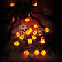 Pumpkin String Lights – 30 LED Jack-O'-Lantern Halloween Decor with Timer & Modes