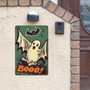 Retro Ghost Halloween Metal Sign for Home Decor and Outdoor Decor