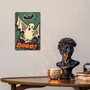Retro Ghost Halloween Metal Sign for Home Decor and Outdoor Decor