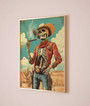 Skeleton Cowboy Canvas Art - Vintage Western Style For Eclectic Homes