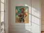 Skeleton Cowboy Canvas Art - Vintage Western Style For Eclectic Homes