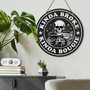Gothic Skeleton Sarcastic Round Wooden Sign For Kitchen, Bedroom, Halloween Home Decor