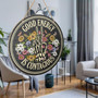 Motivational Skeleton Wood Sign Decor For Spiritual Rooms - Positive Energy Gift