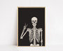 Skeleton Wall Art Canvas For Halloween Decor