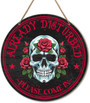Skeleton-Themed Gothic Welcome Wood Sign - Quirky Porch Decor For Home Office