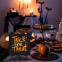Trick Or Treat Spider Plaque: Halloween Gifts For Family - Wooden Sign Decor For Farmhouse Living Room