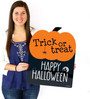 Personalized Trick Or Treat Metal Sign For Halloween Yard Decor - Welcome Outdoor Decoration