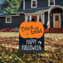 Personalized Trick Or Treat Metal Sign For Halloween Yard Decor - Welcome Outdoor Decoration