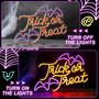 Gothic Trick Or Treat Neon Sign For Halloween Parties Or Weddings - USB Powered LED Light