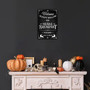 Spooky Welcome To Sleepy Hollow Inn Metal Sign For Halloween Decor In Kitchen Or Home Bar - Vintage Style