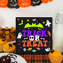 Farmhouse Trick Or Treat Wooden Plaque - Halloween DéCor For Home, Bedroom, Office