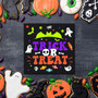 Farmhouse Trick Or Treat Wooden Plaque - Halloween DéCor For Home, Bedroom, Office