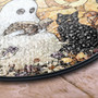 Ghost And Black Cat Halloween Stained Glass Suncatcher - Cozy Autumn Floral Decor For Book Lovers' Windows
