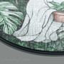 Cute Ghost Plant Stained Glass Suncatcher For Halloween - Monstera Lovers' Window Decor