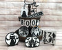 Spooky Black Cat Boo Mini Wood Sign For Halloween Decor