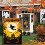 Halloween Garden Flag – Double-Sided Witch & Pumpkin Yard Sign for Spooky Decor