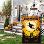 Halloween Garden Flag – Double-Sided Witch & Pumpkin Yard Sign for Spooky Decor