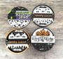 Spooky Halloween Ghost Pumpkin Wood Sign For Haunted House DéCor