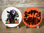 Charming Halloween Gnome Sign - October 31 Haunted House Decor For Tiered Tray