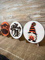 Charming Halloween Gnome Sign - October 31 Haunted House Decor For Tiered Tray