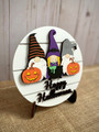 3D Halloween Gnome Faux Shiplap Wood Sign - Tiered Tray Decoration For Halloween