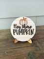 Rustic Pumpkin Wood Sign For Halloween DéCor - Fall Farmhouse Style Mini Sign For Tier Trays
