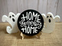 Spooky Mini 3D Halloween Round Signs – Spooky Tiered Tray Decor for October 31 Display