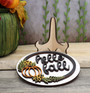 Mini Autumn Wood Sign With Pumpkin For Tiered Tray Halloween Decor 3D Falling Leaves 4 Or 6 Inch