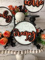 Mini Halloween Wood Sign For Spooky Decor - Perfect For Tiered Trays And Home Display
