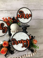 Mini Halloween Wood Sign For Spooky Decor - Perfect For Tiered Trays And Home Display