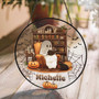 Cute Ghost Reading Book Suncatcher - Personalized Indoor Decor For Book Lovers At Halloween